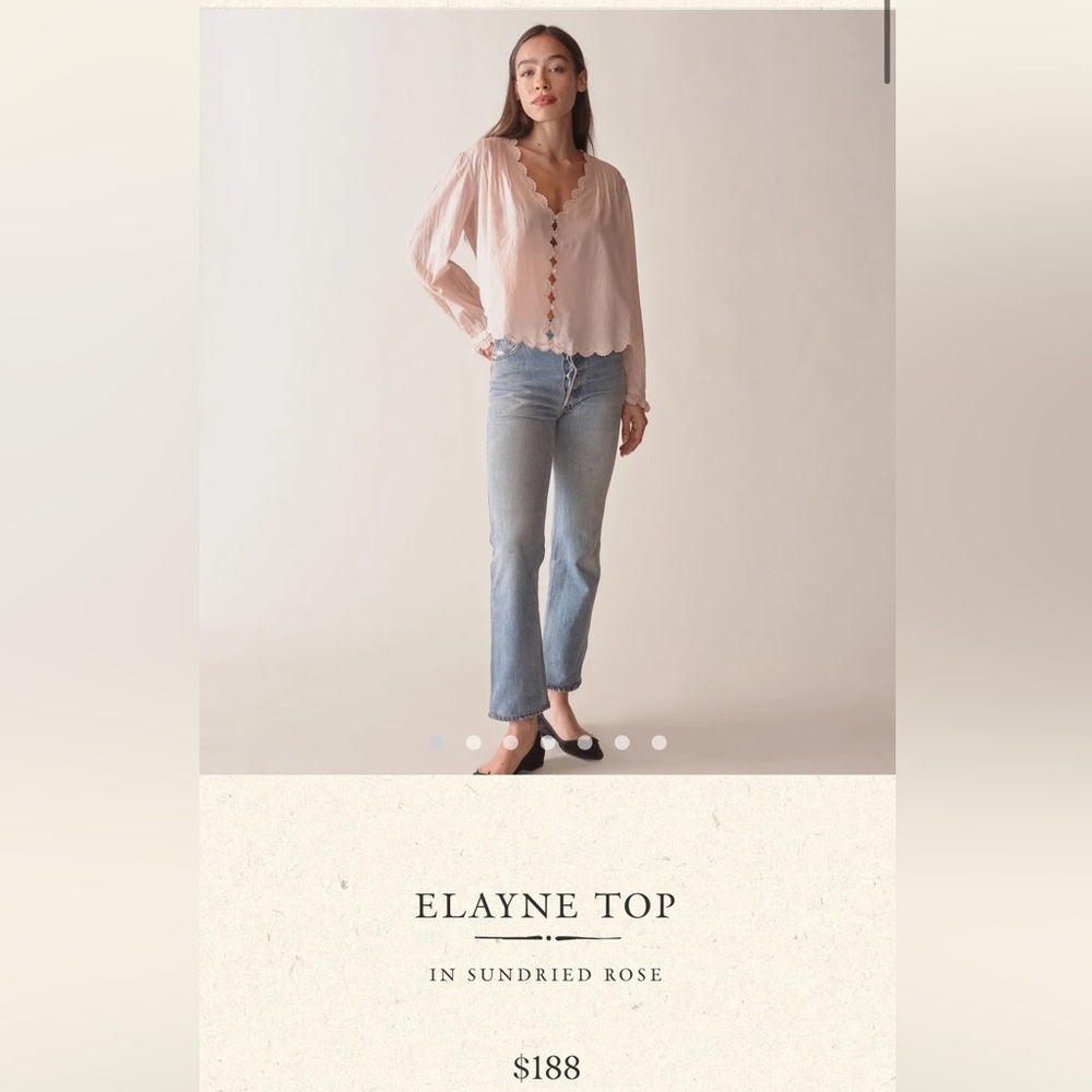 Doen Elayne Top in XL NWT sundried rose (pink)